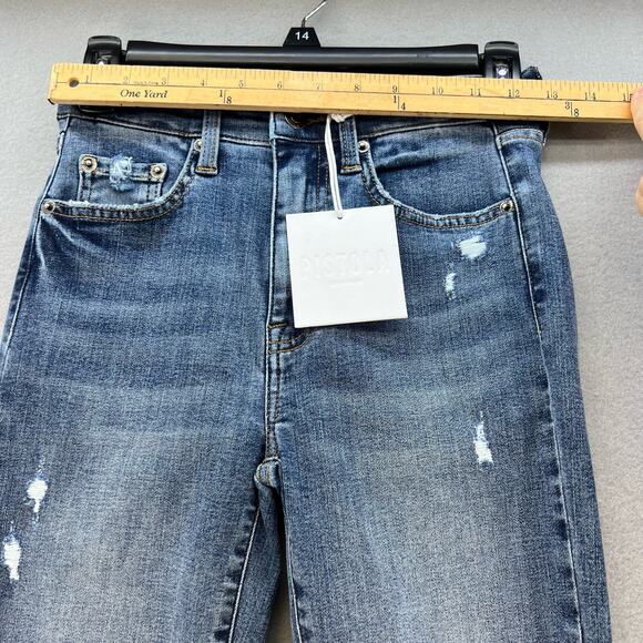 NWT Pistola Jeans Women's Size 26 Blue Aline High Rise Skinny Huntington Beach - Picture 2 of 13